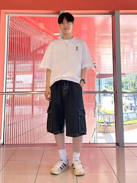 「LIFE WORK（ライフワーク）のアイテム（トップス）」を使った、dnjsl2l8さん（メンズ・178cm）の夏コーディネート