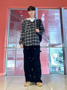 「NOT4NERD（ノットフォーナード）のアイテム（スウェットパンツ）」を使った、dnjsl2l8さん（メンズ・178cm）の秋コーディネート
