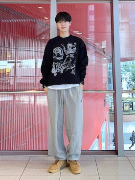 「NOT4NERD（ノットフォーナード）のアイテム（スウェット）」を使った、dnjsl2l8さん（メンズ・178cm）の秋コーディネート
