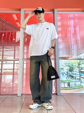 「WANGGWAN（ワングァン）のアイテム」を使った、dnjsl2l8さん（メンズ・178cm）の夏コーディネート