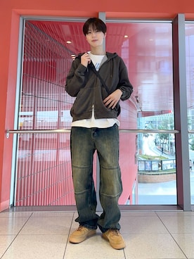 「ALAND（エーランド）のアイテム」を使った、dnjsl2l8さん（メンズ・178cm）の冬コーディネート