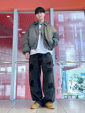 「NOT4NERD（ノットフォーナード）のアイテム」を使った、dnjsl2l8さん（メンズ・178cm）の冬コーディネート