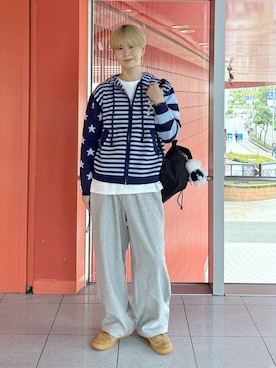 「アイテム（バックパック/リュック）」を使った、dnjsl2l8さん（メンズ・179cm）の秋コーディネート