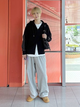 「アイテム（ジャージ）」を使った、dnjsl2l8さん（メンズ・179cm）の秋コーディネート