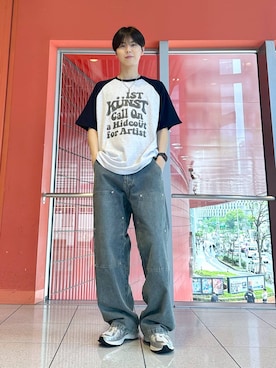 「ISTKUNST（イストクンスト）のアイテム」を使った、dnjsl2l8さん（メンズ・178cm）の春コーディネート