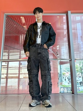 「ALAND（エーランド）のアイテム（パンツ）」を使った、dnjsl2l8さん（メンズ・178cm）の秋コーディネート