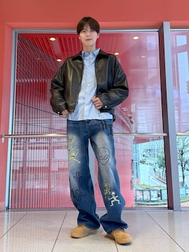 「ALAND（エーランド）のアイテム」を使った、dnjsl2l8さん（メンズ・178cm）の春コーディネート