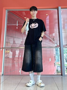 「INFLATION（インフレーション）のアイテム」を使った、dnjsl2l8さん（メンズ・178cm）の夏コーディネート