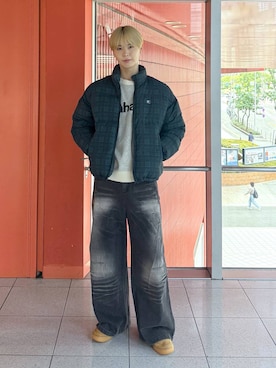 「アイテム（ダウンジャケット/コート、その他）」を使った、dnjsl2l8さん（メンズ・179cm）の秋コーディネート