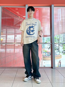 「Cavish（カビシ）のアイテム」を使った、dnjsl2l8さん（メンズ・178cm）の春コーディネート