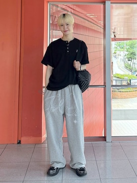 「MUCENT（ムセント）のアイテム」を使った、dnjsl2l8さん（メンズ・179cm）の夏コーディネート