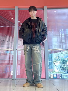 「NOT4NERD（ノットフォーナード）のアイテム」を使った、dnjsl2l8さん（メンズ・178cm）の冬コーディネート
