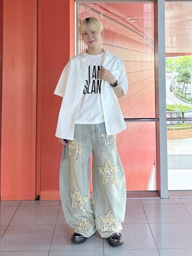 「ALAND（エーランド）のアイテム」を使った、dnjsl2l8さん（メンズ・179cm）の夏コーディネート