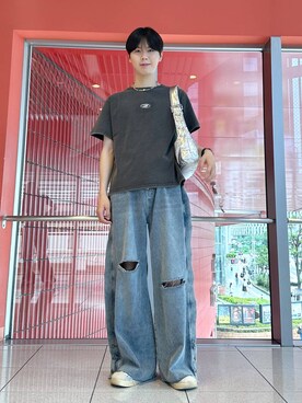 「INFLATION（インフレーション）のアイテム」を使った、dnjsl2l8さん（メンズ・178cm）の夏コーディネート