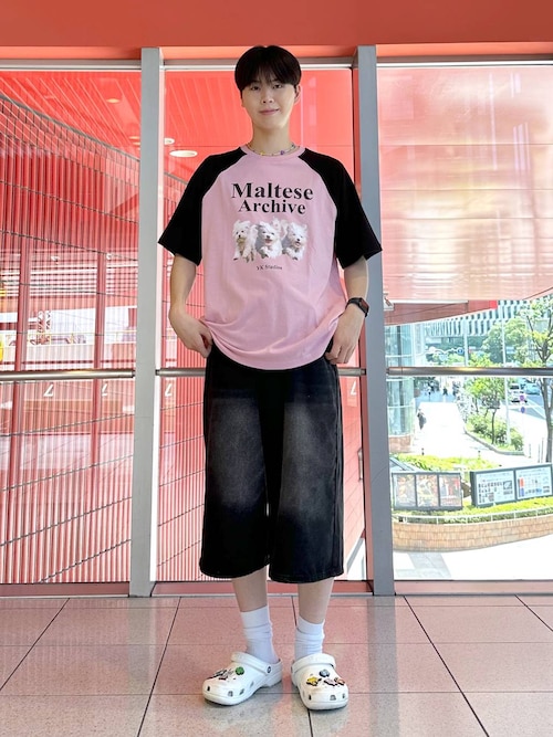 【UNISEX】Wai Kei／マルチーズラグランT