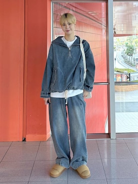 「ALAND（エーランド）のアイテム」を使った、dnjsl2l8さん（メンズ・179cm）の冬コーディネート