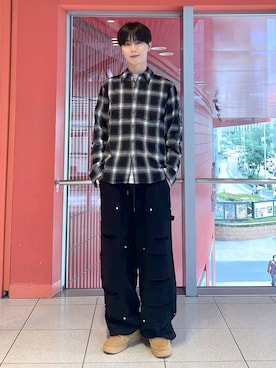 「NOT4NERD（ノットフォーナード）のアイテム（スウェットパンツ）」を使った、dnjsl2l8さん（メンズ・178cm）の秋コーディネート