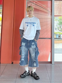 dnjsl2l8(ALAND 梅田ヘップファイブ)|ALANDのTシャツ/カットソーを使った参考コーディネート