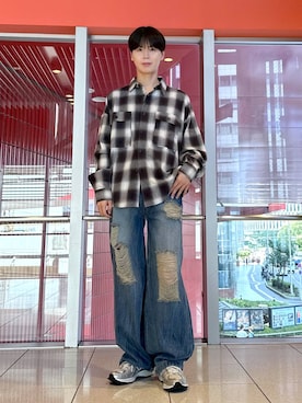「ALAND（エーランド）のアイテム（パンツ）」を使った、dnjsl2l8さん（メンズ・178cm）の秋コーディネート