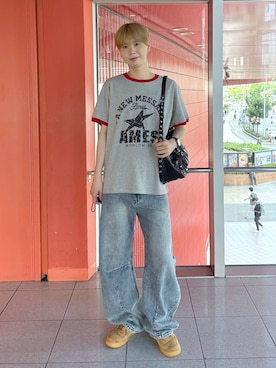 「AMESWORLDWIDE（アメスワールドワイド）のアイテム」を使った、dnjsl2l8さん（メンズ・179cm）の夏コーディネート