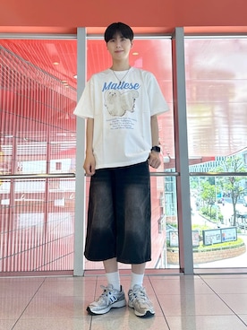 「INFLATION（インフレーション）のアイテム」を使った、dnjsl2l8さん（メンズ・178cm）の夏コーディネート