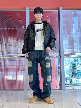 「NOT4NERD（ノットフォーナード）のアイテム」を使った、dnjsl2l8さん（メンズ・178cm）の冬コーディネート