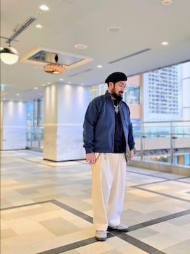 「NOLLEY’S（ノーリーズ）のアイテム」を使った、Toriumiさん（メンズ・177cm）の春コーディネート