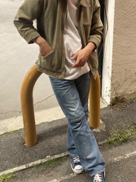 「Jieda（ジエダ）のアイテム」を使った、ながいさん（メンズ・170cm）の春コーディネート