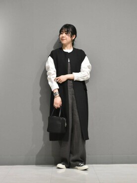 「ナチュラルスタイル」｜「アイテム（オールインワン・サロペット）」を使った、おふじさん（レディース・161cm）の春コーディネート