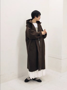 「アイテム（ベスト）」を使った、おふじさん（レディース・161cm）の秋コーディネート