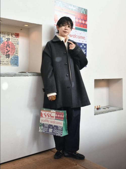 カッキー【新品】ハマグリウールショートコート ブラック(2025AW新作) yori ハマグリウールショートコート【2025AW】 - メルカリ