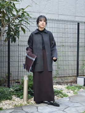 「イチ推しジャケットスタイル」｜「アイテム（その他アウター）」を使った、おふじさん（レディース・161cm）の秋コーディネート