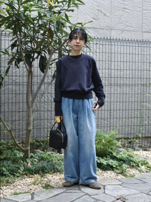 フェードデニムイージーパンツ（デニムパンツ）｜かぐれ（カグレ）の