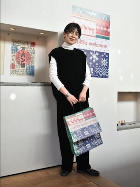 「アイテム（その他トップス）」を使った、おふじさん（レディース・161cm）の冬コーディネート