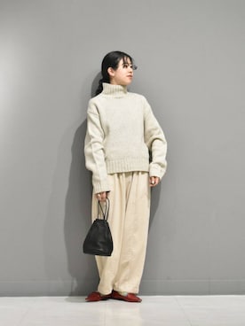 「アイテム（その他雑貨）」を使った、おふじさん（レディース・161cm）の冬コーディネート