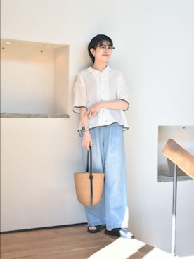 「帰省コーデ」｜おふじさん（レディース・161cm）の春コーディネート