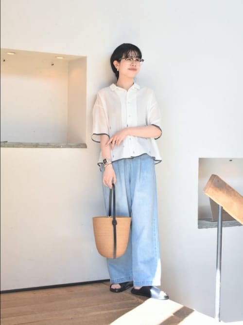 フェードデニムイージーパンツ（デニムパンツ）｜かぐれ（カグレ）の