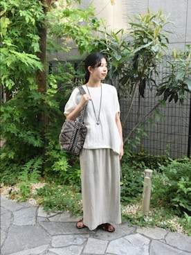 「アイテム（その他トップス）」を使った、おふじさん（レディース・161cm）の夏コーディネート