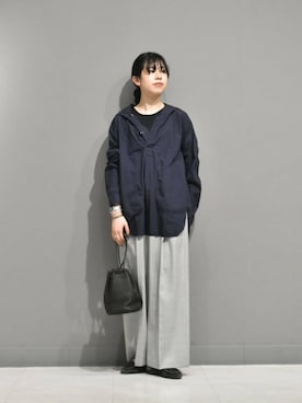 「アイテム（タンクトップ）」を使った、おふじさん（レディース・161cm）の冬コーディネート