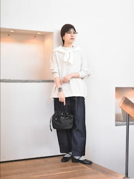 「かぐれ（カグレ）のアイテム」を使った、おふじさん（レディース・161cm）の春コーディネート