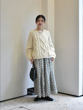 「アイテム（雑貨/ホビー）」を使った、おふじさん（レディース・161cm）の秋コーディネート