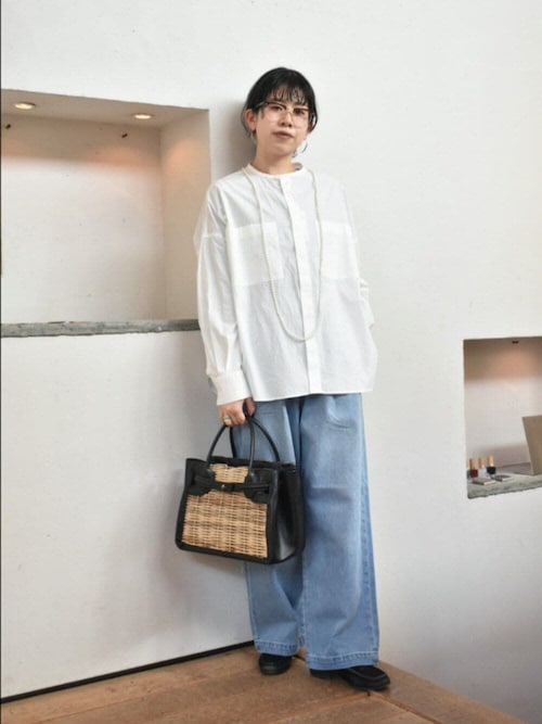 コットンダブルポケットワイドシャツ（シャツ/ブラウス）｜かぐれ