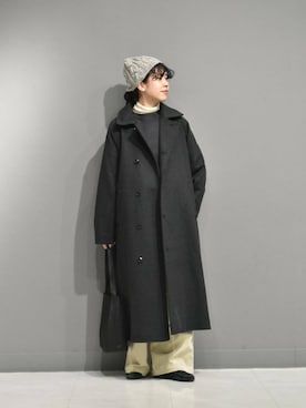 「かぐれ」｜「アイテム（ピーコート）」を使った、おふじさん（レディース・161cm）の秋コーディネート