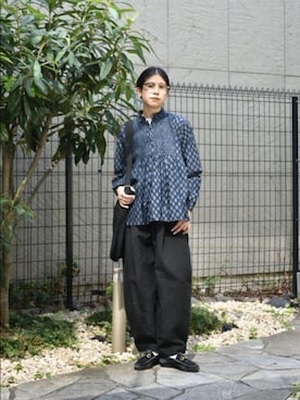 「アイテム（リング）」を使った、おふじさん（レディース・161cm）の秋コーディネート