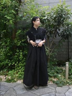 「アイテム（Tシャツ/カットソー）」を使った、おふじさん（レディース・161cm）の秋コーディネート