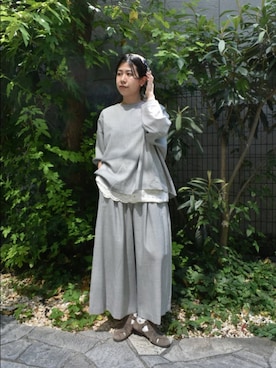 「秋のコーデ」｜「アイテム（財布/小物）」を使った、おふじさん（レディース・161cm）の秋コーディネート