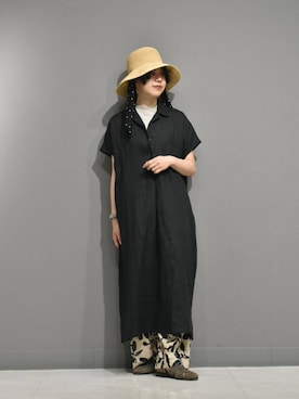 「初夏のお出掛けコーデ」｜「アイテム（ワンピース/ドレス）」を使った、おふじさん（レディース・161cm）の夏コーディネート