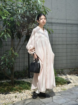 「かぐれ」｜「アイテム（ワンピース/ドレス）」を使った、おふじさん（レディース・161cm）の秋コーディネート