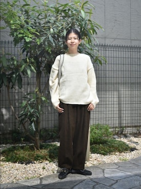 「アイテム（リング）」を使った、おふじさん（レディース・161cm）の秋コーディネート