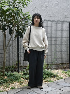 「アイテム（その他トップス）」を使った、おふじさん（レディース・161cm）の秋コーディネート